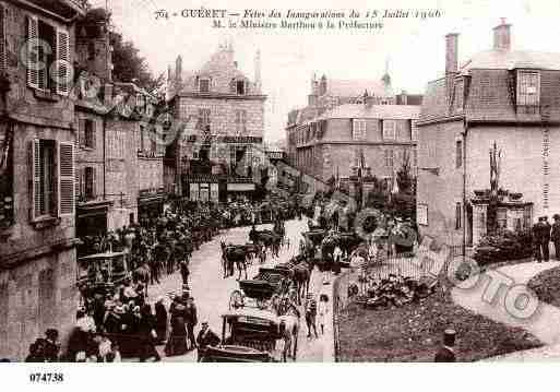 Ville de GUERET, carte postale ancienne