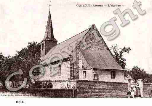 Ville de GUIVRY, carte postale ancienne