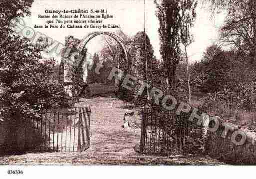 Ville de GURCYLECHATEL, carte postale ancienne Ville de GURCYLECHATEL, carte postale ancienne