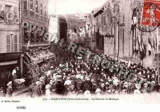 Ville de HARFLEUR, carte postale ancienne