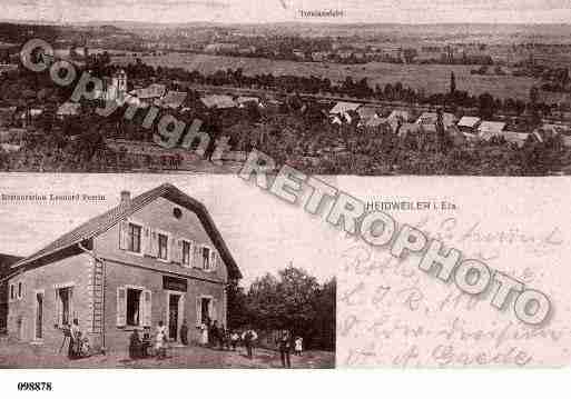 Ville de HEIDWILLER, carte postale ancienne Ville de HEIDWILLER, carte postale ancienne