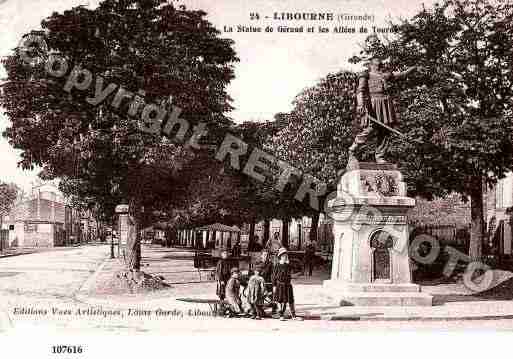 Ville de LIBOURNE, carte postale ancienne