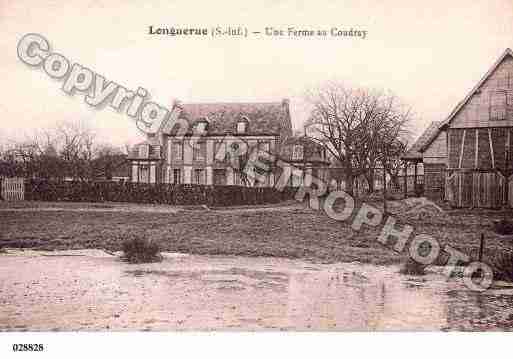 Ville de LONGUERUE, carte postale ancienne