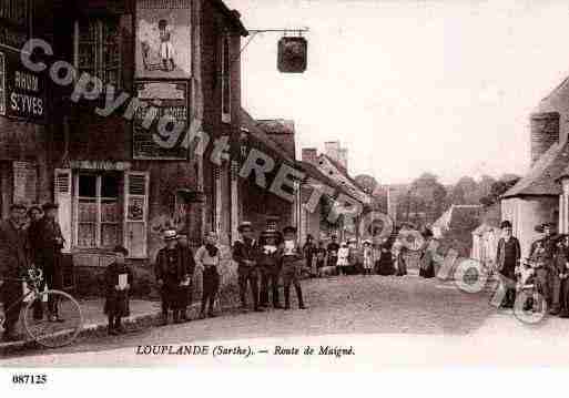 Ville de LOUPLANDE, carte postale ancienne