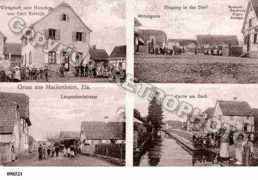 Ville de MACKENHEIM, carte postale ancienne