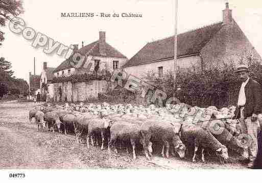 Ville de MARLIENS, carte postale ancienne