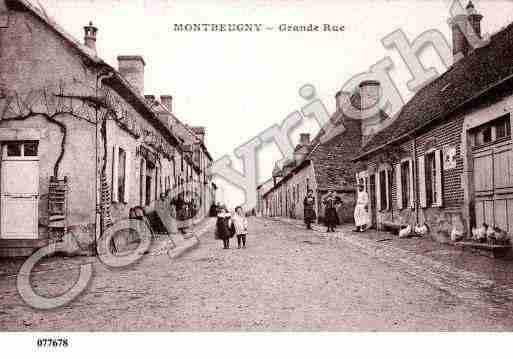 Ville de MONTBEUGNY, carte postale ancienne