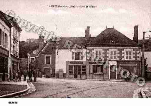 Ville de MOSNES, carte postale ancienne