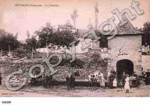 Ville de MOYRAZES, carte postale ancienne