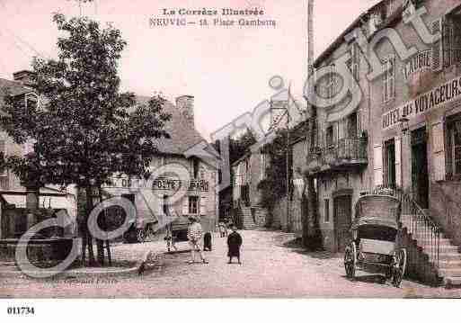 Ville de NEUVIC, carte postale ancienne