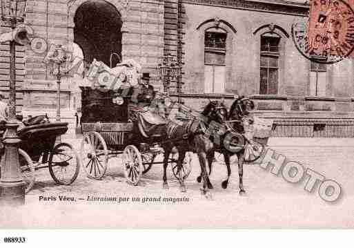 Ville de PARISVECU, carte postale ancienne