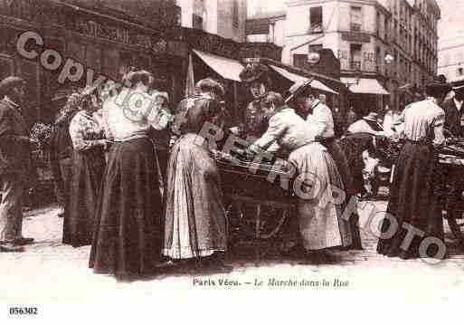 Ville de PARISVECU, carte postale ancienne