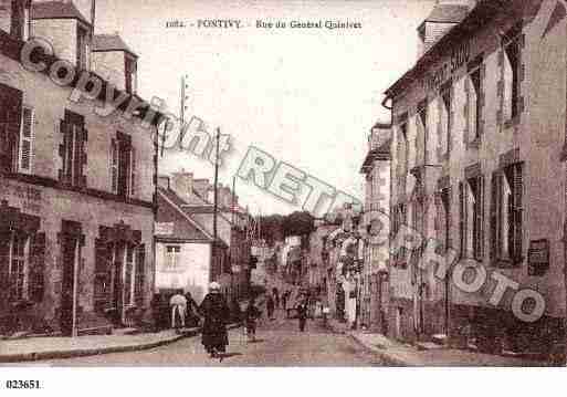 Ville de PONTIVY, carte postale ancienne