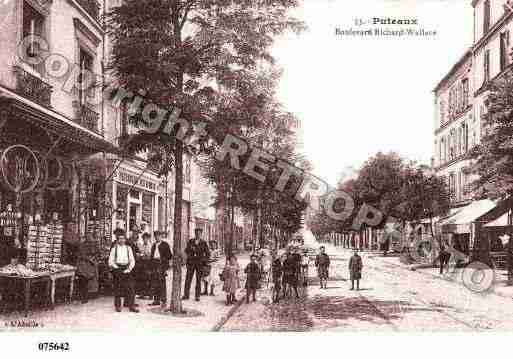 Ville de PUTEAUX, carte postale ancienne