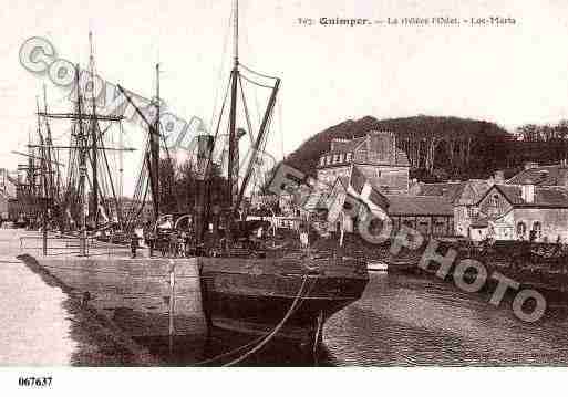 Ville de QUIMPER, carte postale ancienne