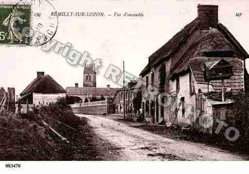 Ville de REMILLYSURLOZON, carte postale ancienne