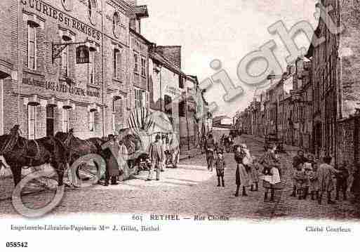 Ville de RETHEL, carte postale ancienne