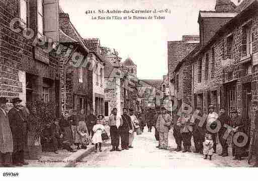 Ville de SAINTAUBINDUCORMIER, carte postale ancienne