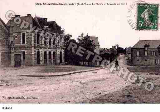 Ville de SAINTAUBINDUCORMIER, carte postale ancienne