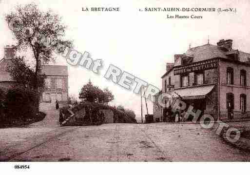 Ville de SAINTAUBINDUCORMIER, carte postale ancienne