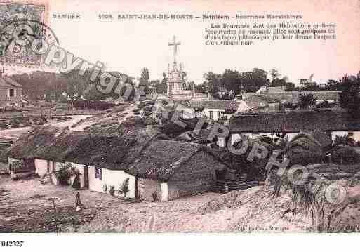 Ville de SAINTJEANDEMONTS, carte postale ancienne