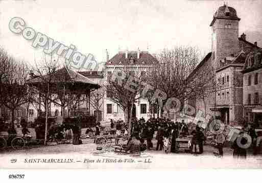 Ville de SAINTMARCELLIN, carte postale ancienne