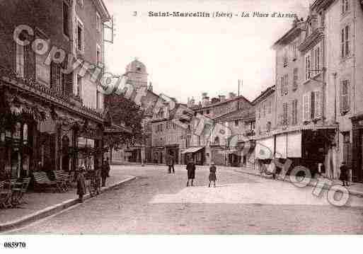 Ville de SAINTMARCELLIN, carte postale ancienne