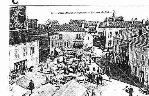 Ville de SAINTMARTIND'ESTREAUX, carte postale ancienne