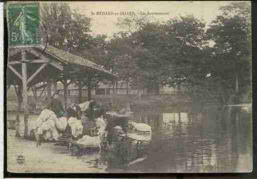 Ville de SAINTMEDARDENJALLES, carte postale ancienne