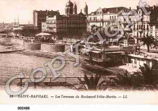 Ville de SAINTRAPHAEL, carte postale ancienne