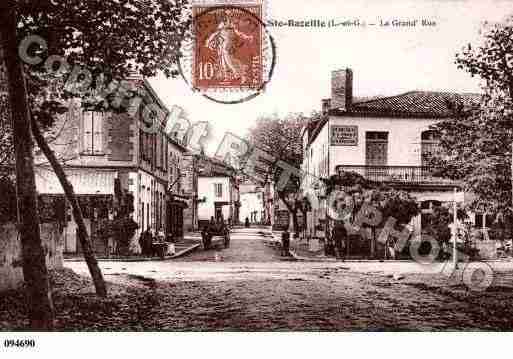 Ville de SAINTEBAZEILLE, carte postale ancienne