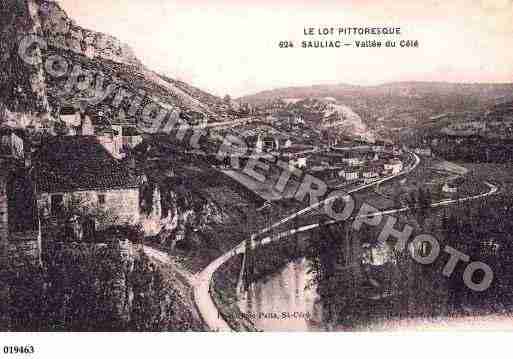 Ville de SAULIACSURCELE, carte postale ancienne