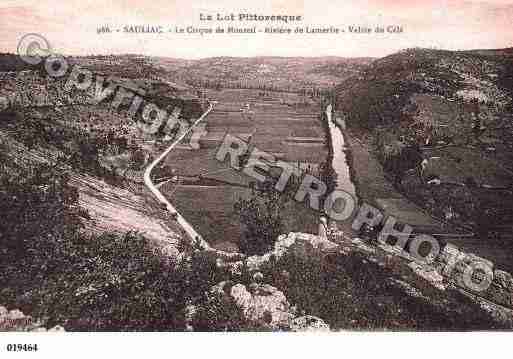 Ville de SAULIACSURCELE, carte postale ancienne