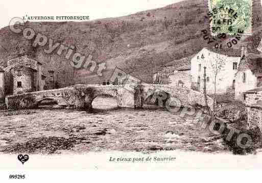 Ville de SAURIER, carte postale ancienne
