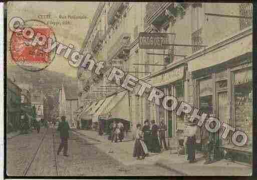 Ville de SETE, carte postale ancienne