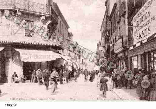 Ville de SETE, carte postale ancienne