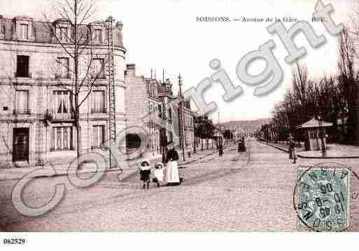 Ville de SOISSONS, carte postale ancienne