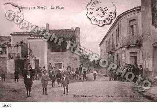 Ville de SOUVIGNARGUES, carte postale ancienne