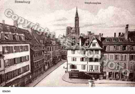 Ville de STRASBOURG, carte postale ancienne