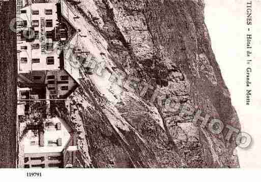 Ville de TIGNES, carte postale ancienne