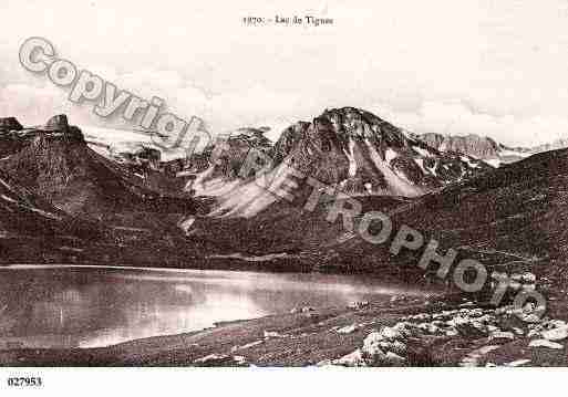 Ville de TIGNES, carte postale ancienne