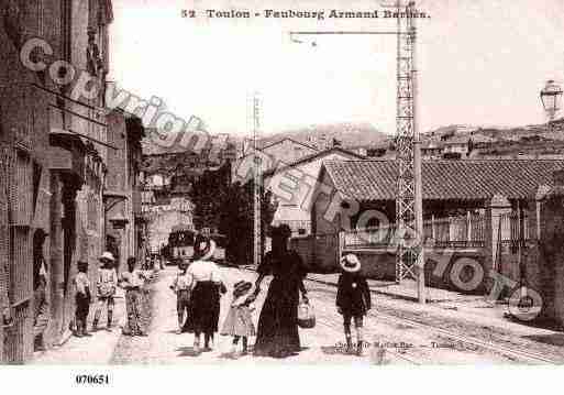 Ville de TOULON, carte postale ancienne