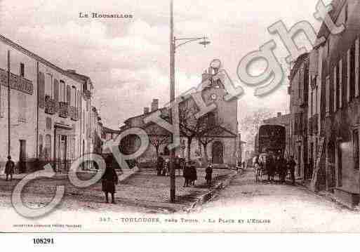 Ville de TOULOUGES, carte postale ancienne