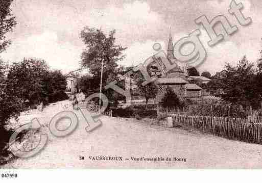 Ville de VAUSSEROUX, carte postale ancienne