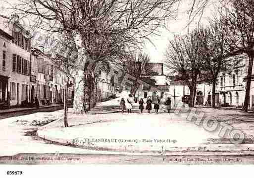 Ville de VILLANDRAUT, carte postale ancienne
