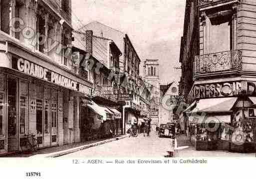 Ville de AGEN, carte postale ancienne