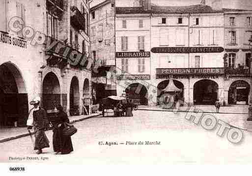 Ville de AGEN, carte postale ancienne