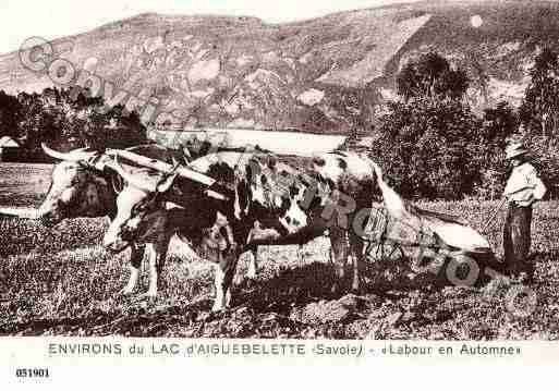 Ville de AIGUEBELETTELELAC, carte postale ancienne