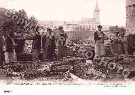 Ville de AVIZE, carte postale ancienne