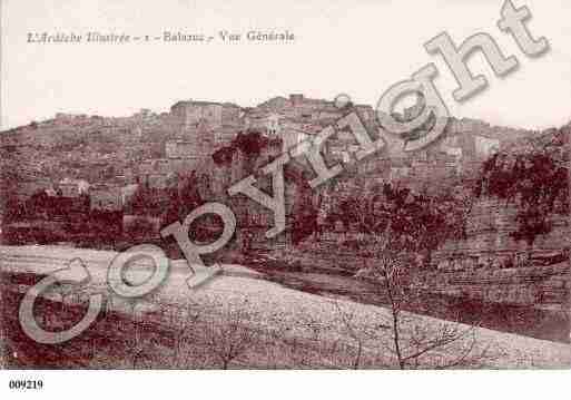 Ville de BALAZUC, carte postale ancienne